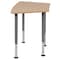 Flash Furniture Hex Natural Collaborative Desk, For Home and Classroom XU-SF-1001-NAT-A-GG - alternate 2